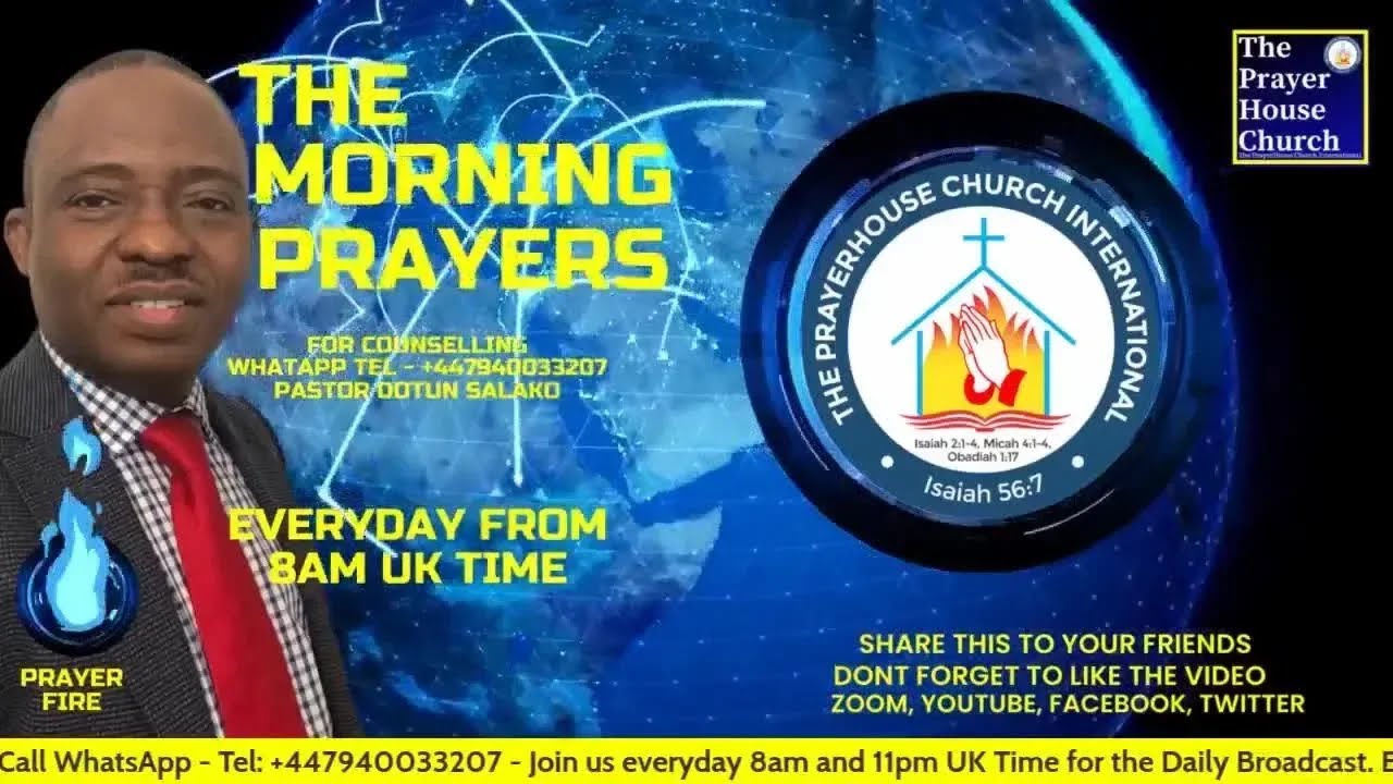 The Morning Prayers - Pastor Dotun Salako (Wed 3rd Apr 2024)
