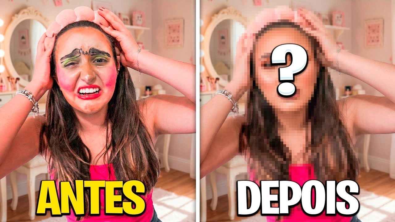 O DESASTRE DA MAKE DO MEU NAMORADO… TIVE QUE CONSERTAR!