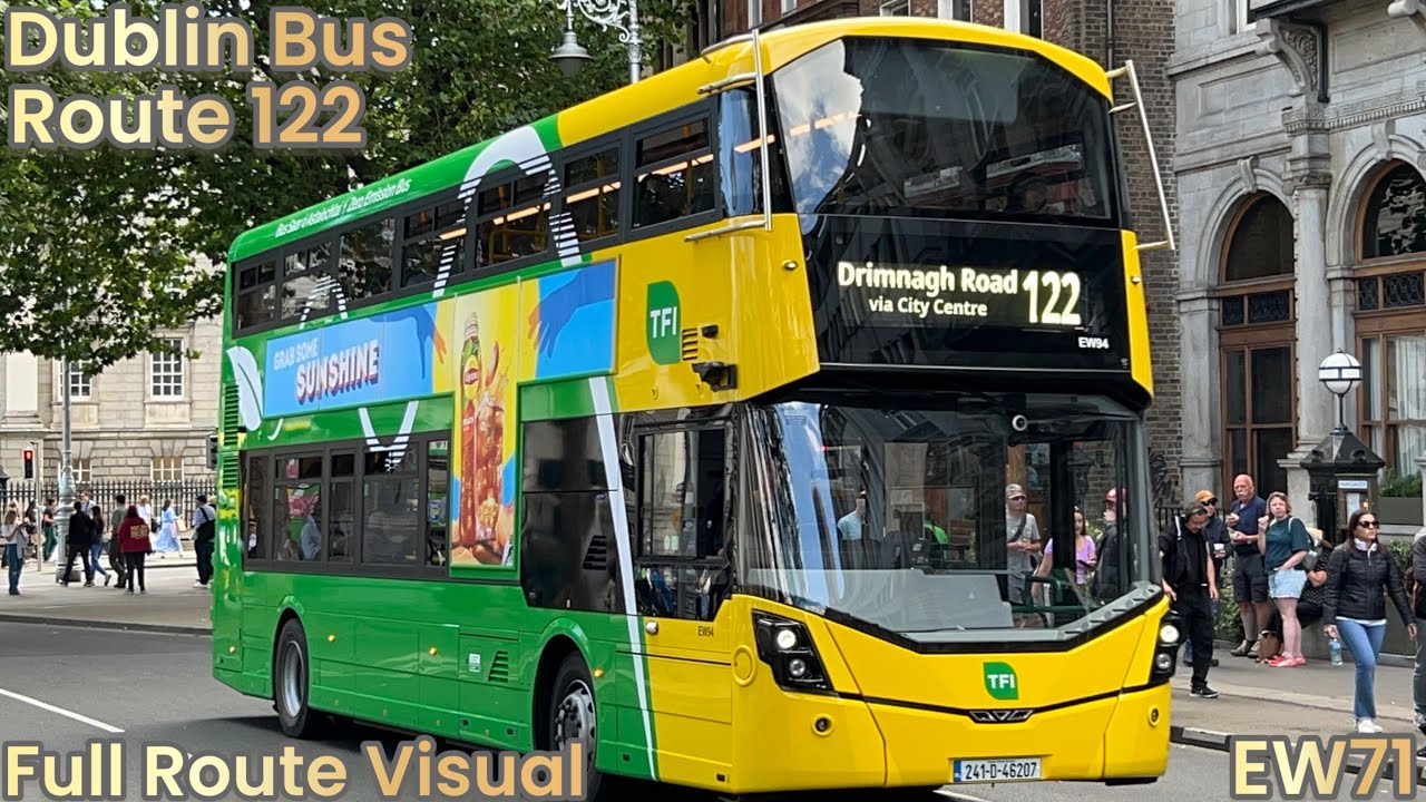 Dublin Bus | Route 122 - Full Route Visual | Ashington to Drimnagh Road | EW71