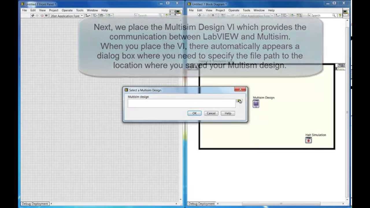 Cosimulation Multisim and LabVIEW RLC_circuit