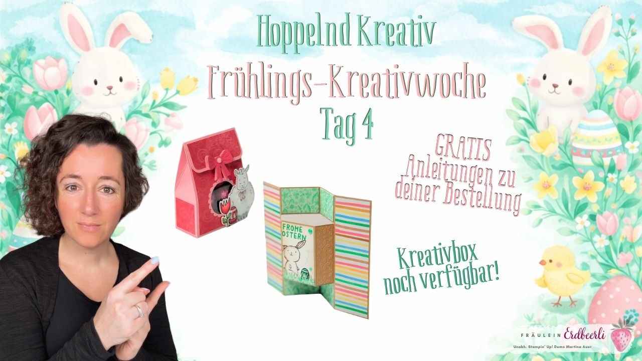 ✨Süße Guckloch-Verpackung & Funfold | Hoppelnd kreativ – Video 4 🐰🍓 by Fräulein Erdbeerli #StampinUp