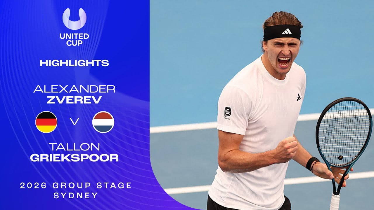 Alexander Zverev v Tallon Griekspoor Highlights | United Cup 2026 Group F