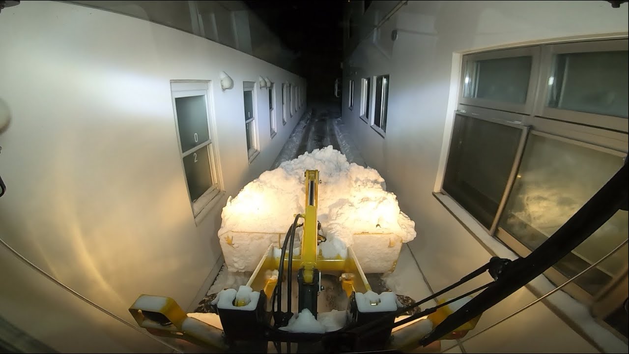 【ASMR】重機の音が心地いい睡眠導入していくいつもの幼稚園2 除雪車の車窓から 195