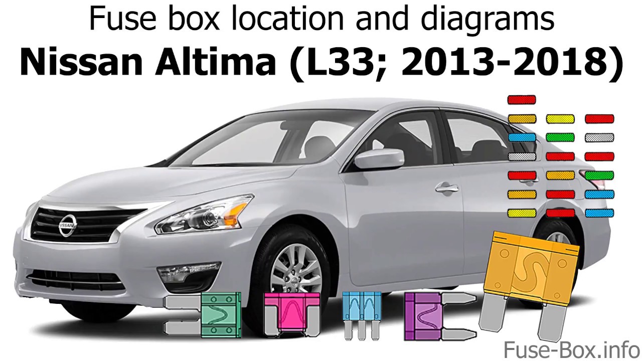 Fuse box location and diagrams: Nissan Altima (L33; 2013-2018)