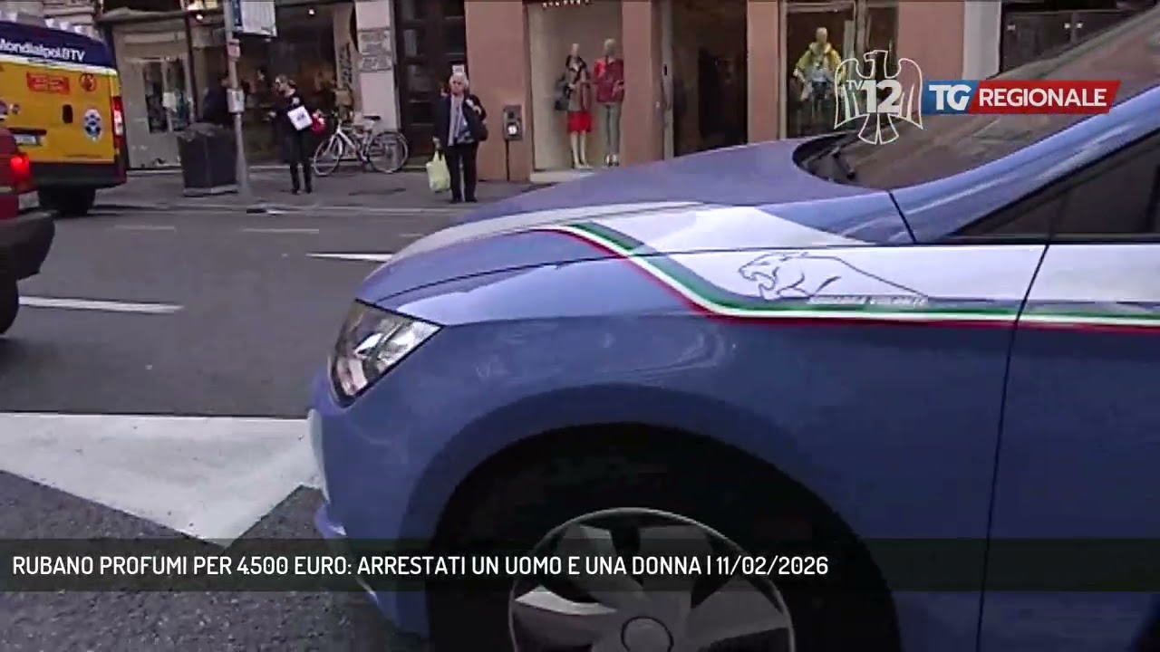 RUBANO PROFUMI PER 4.500 EURO: ARRESTATI UN UOMO E UNA DONNA | 11/02/2026