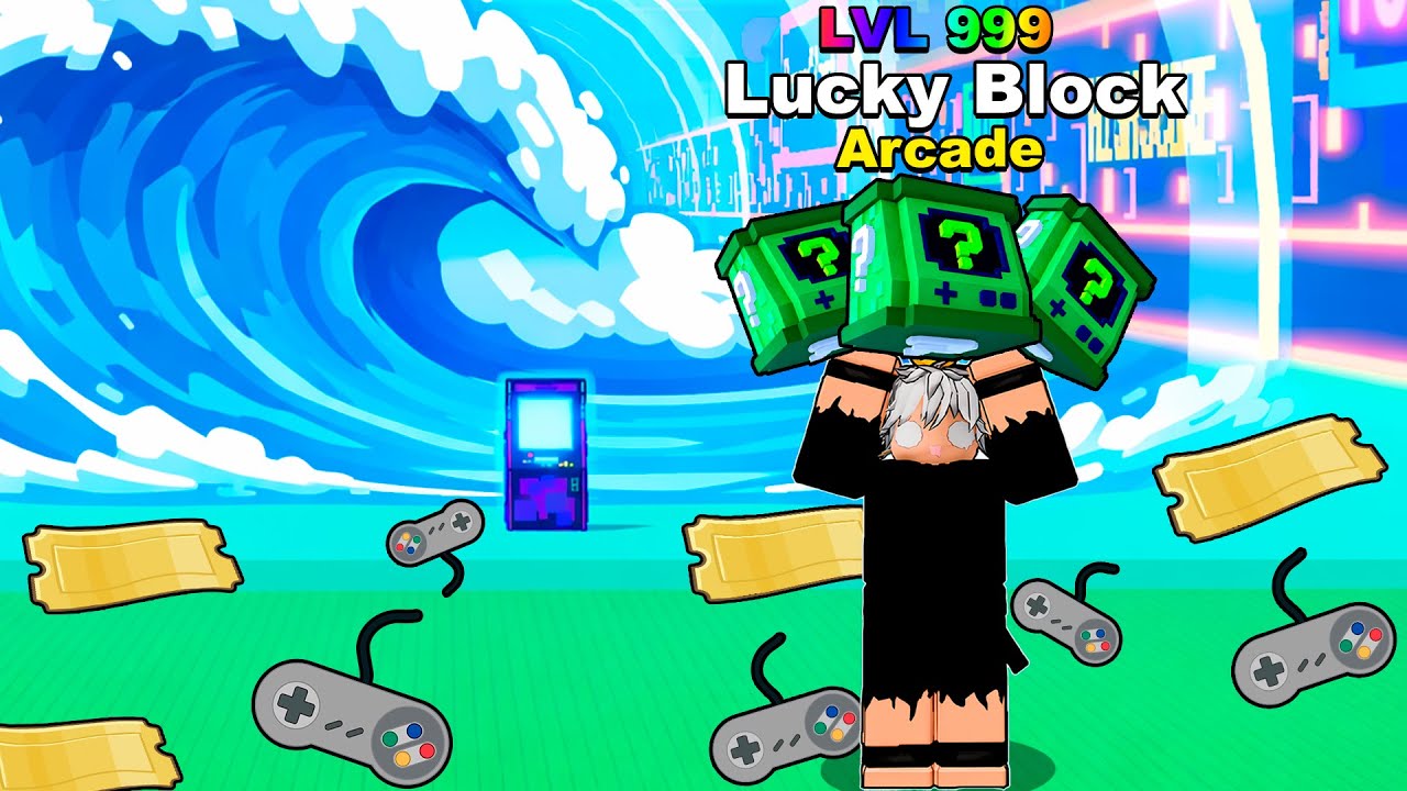 PEGUEI O BRAINROT MAIS RARO NO FLIPERAMA👾E CONSEGUI A NOVA LUCKY BLOCK ARCADE!!😱❄️