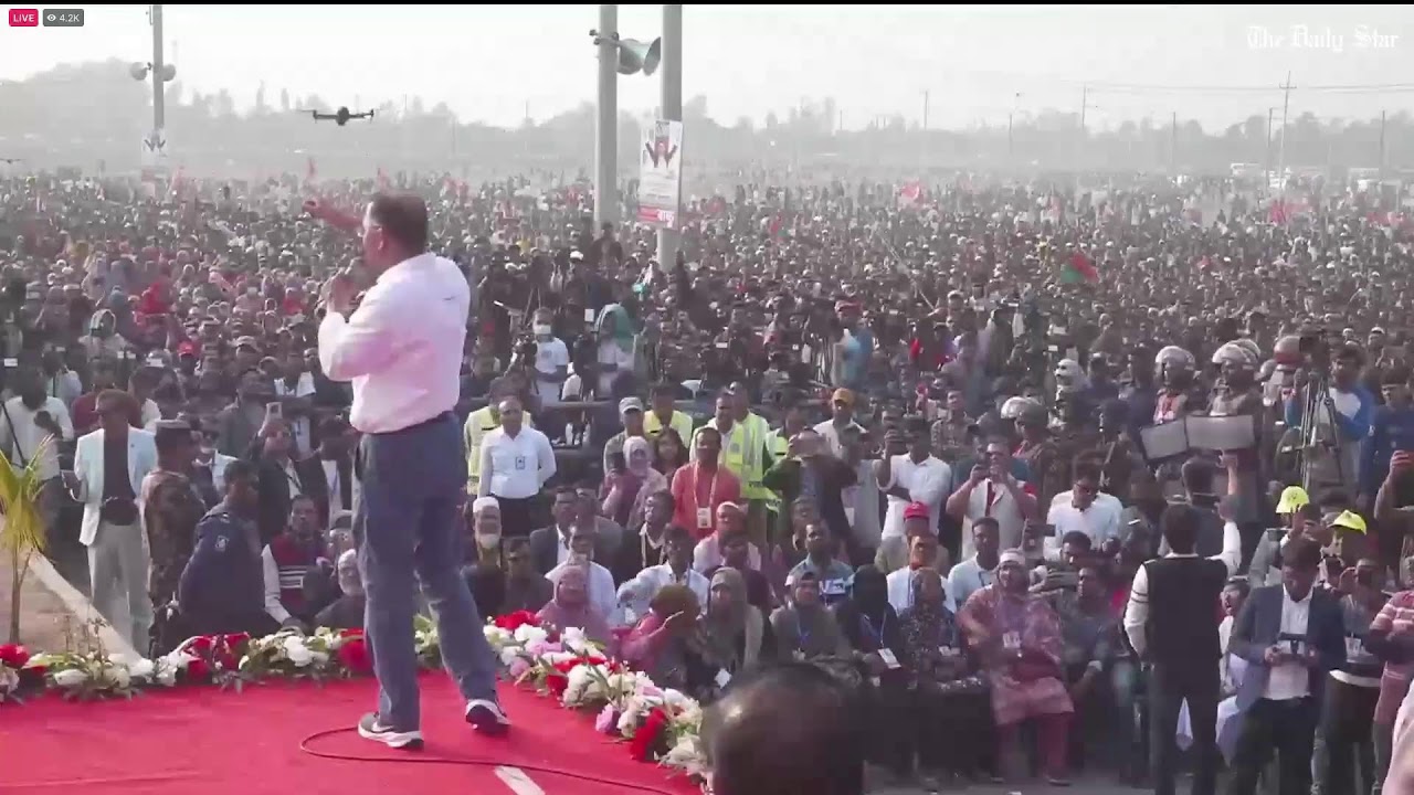 LIVE: সিরাজগঞ্জে বিএনপির নির্বাচনী জনসভায় বক্তব্য দিচ্ছেন তারেক রহমান
