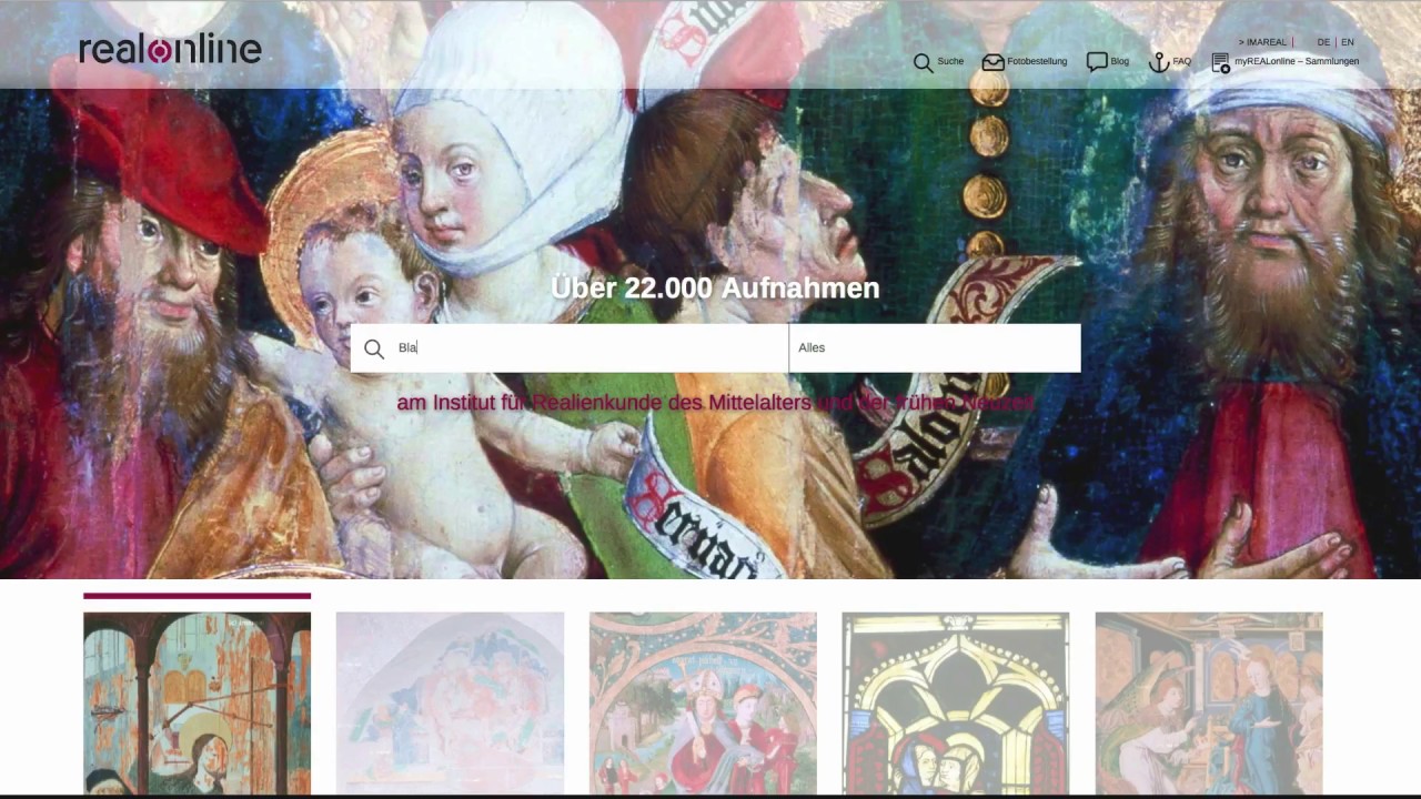 Neue Version von REALonline - die Bilddatenbank des IMAREAL - seit 10. Mai 2017 online