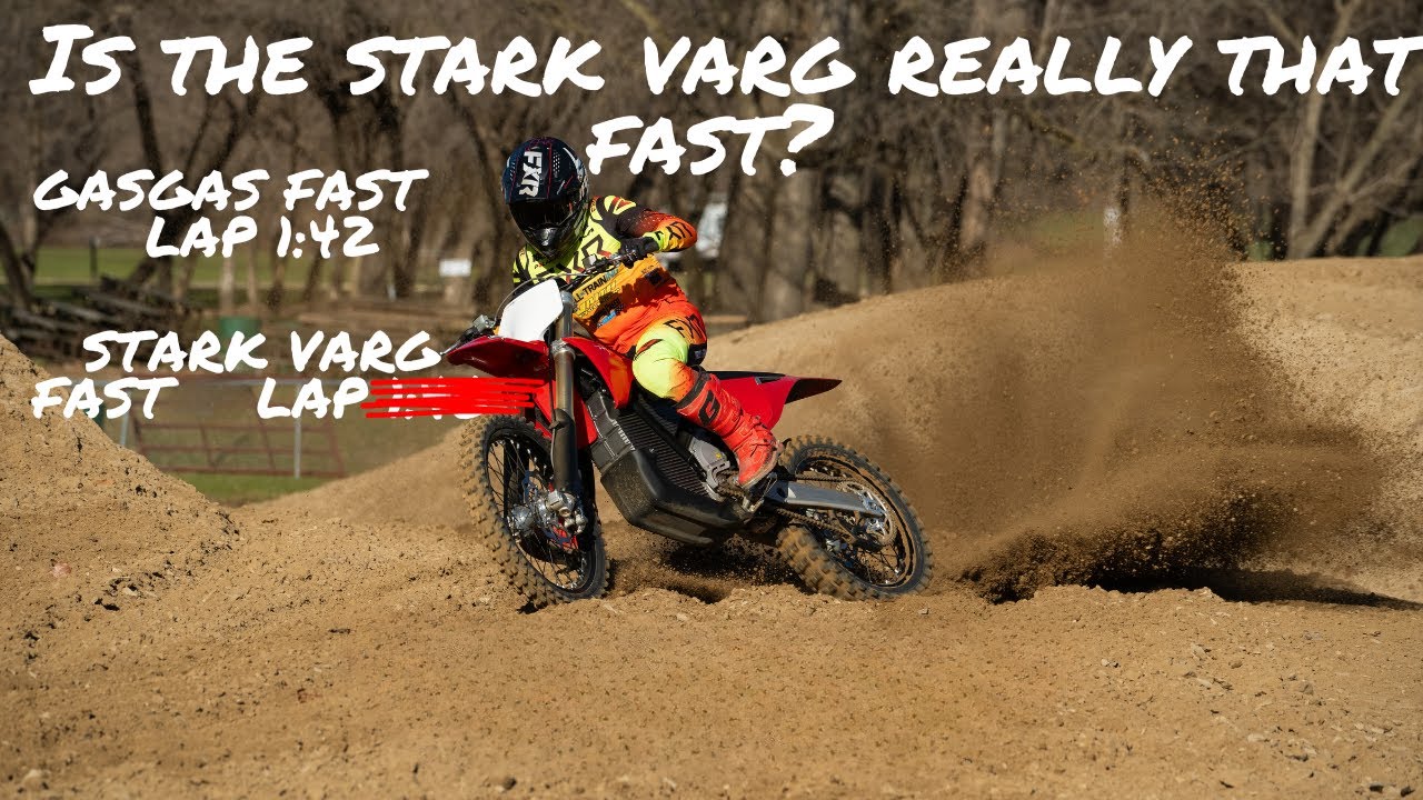 Stark Varg on a pro national track with pro rider!!