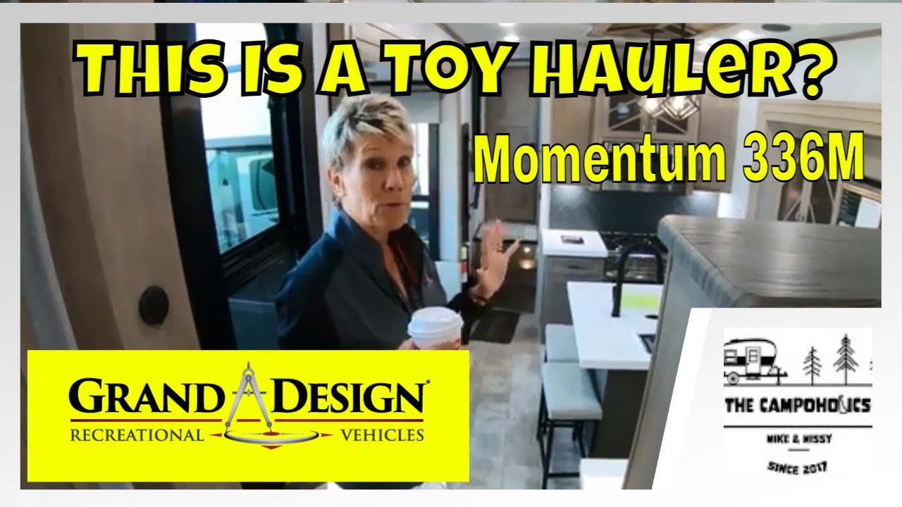 Grand Design Momentum 336 M Toy Hauler - What A Kitchen!