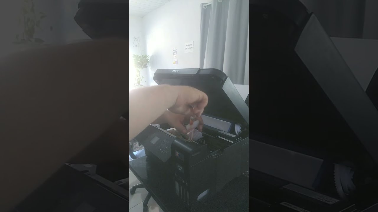 Como Tirar o Ar das Mangueiras da Impressora Epson L4260