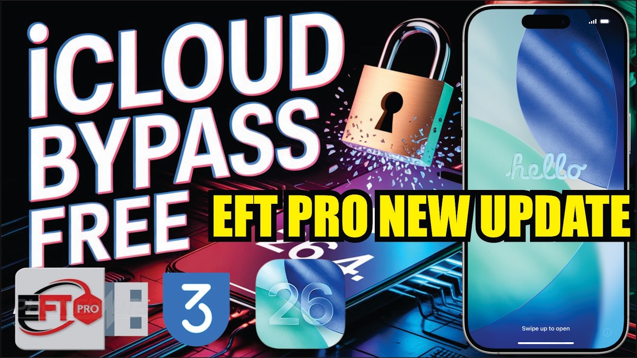 🔥 EFT Pro iOS 26.4 iCloud Bypass FREE | Unlock Activation Lock (All iPhones) NO Apple ID ✅