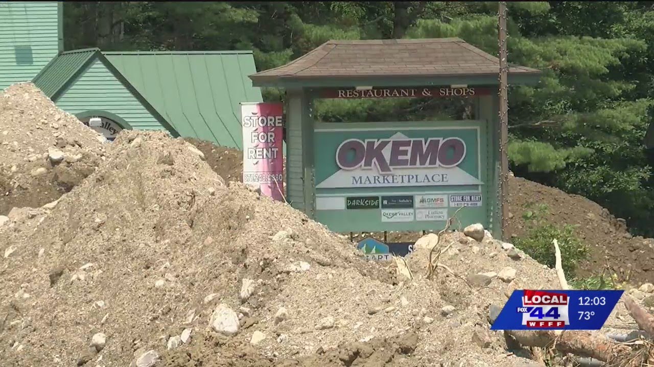 Flooding wipes out Okemo Marketplace in Ludlow, VT - FOX44 News at 10, July 11, 2023