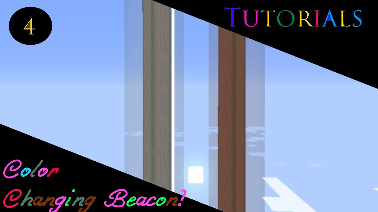 Minecraft Tutorials :: Color Changing Beacon! AKA Rainbow Beacon!