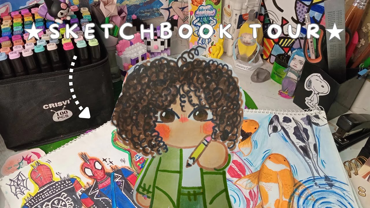  SKETCHBOOK TOUR?! 🍓⭐ / Mi primer video 🫴