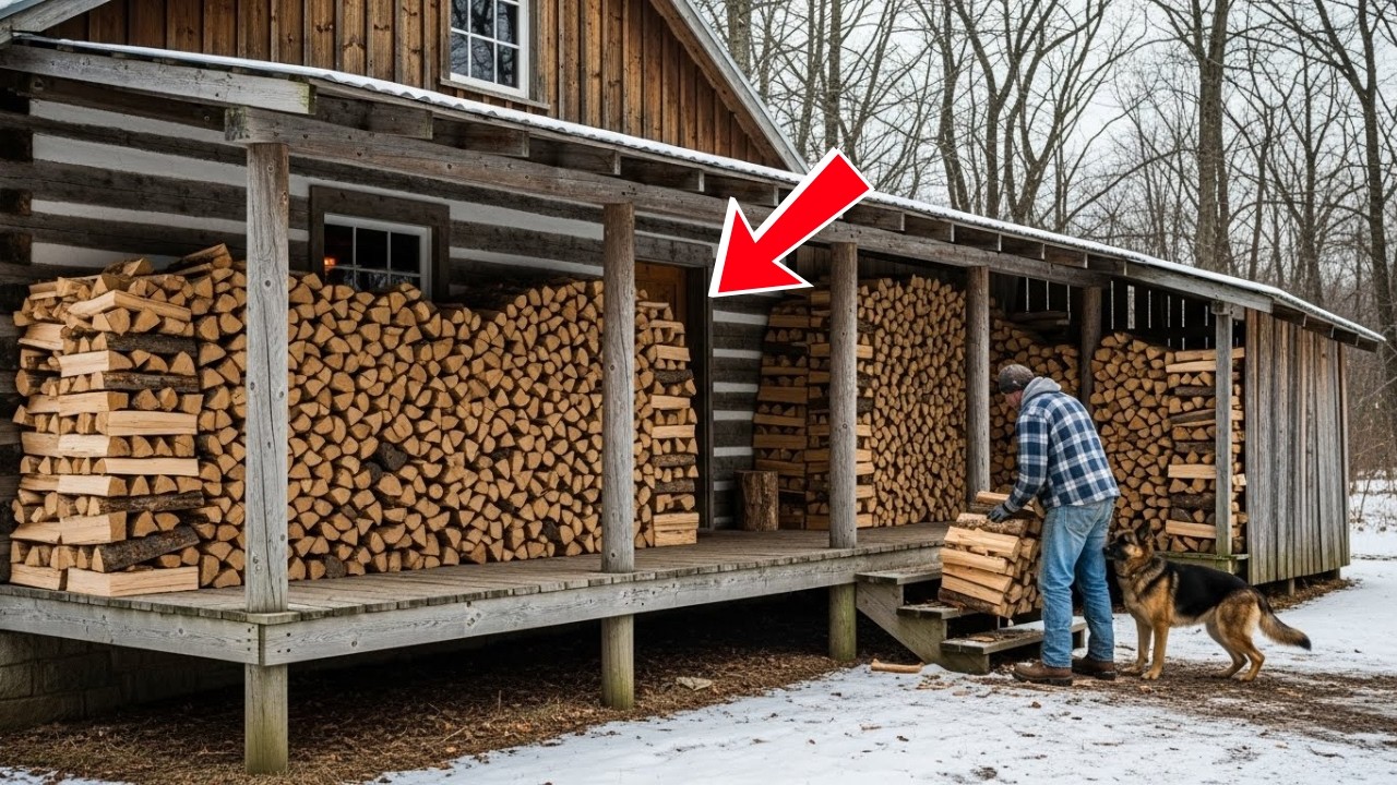 Neighbors Laughed When the Veteran and His Dog Built a Shed Around the House — Until Firewood Stayed