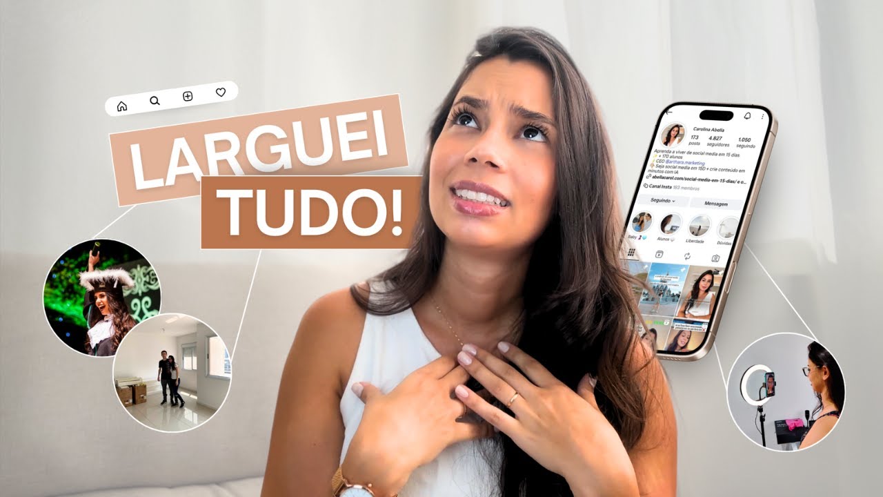 Como LARGUEI TUDO para ser SOCIAL MEDIA do ZERO | Transição de carreira