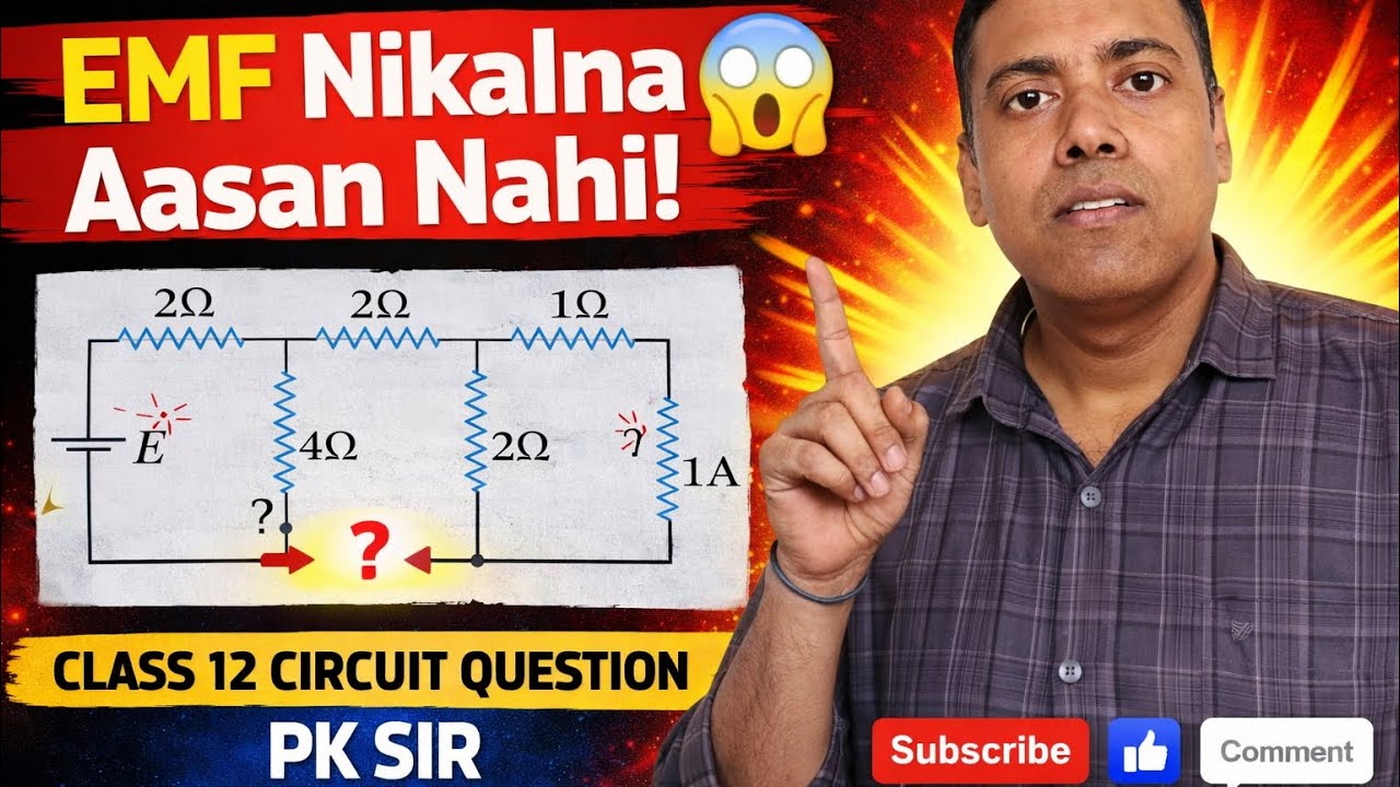 “1A Current Diya Hai… EMF Nikalna Aasan Nahi! 😱 | Class 12 Circuit Question”