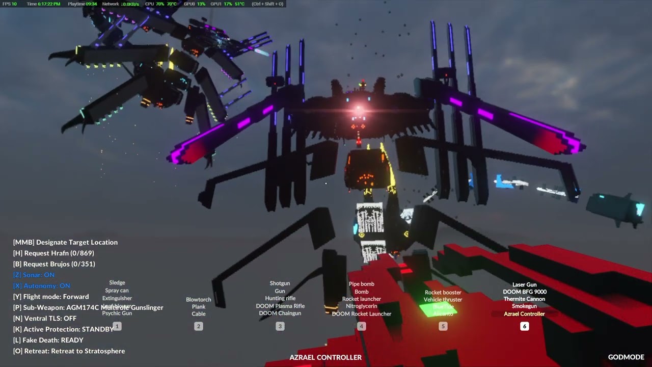 Azrael Test 2 (Azrael vs Azrael, with assistance from Russian Tesla Coil)