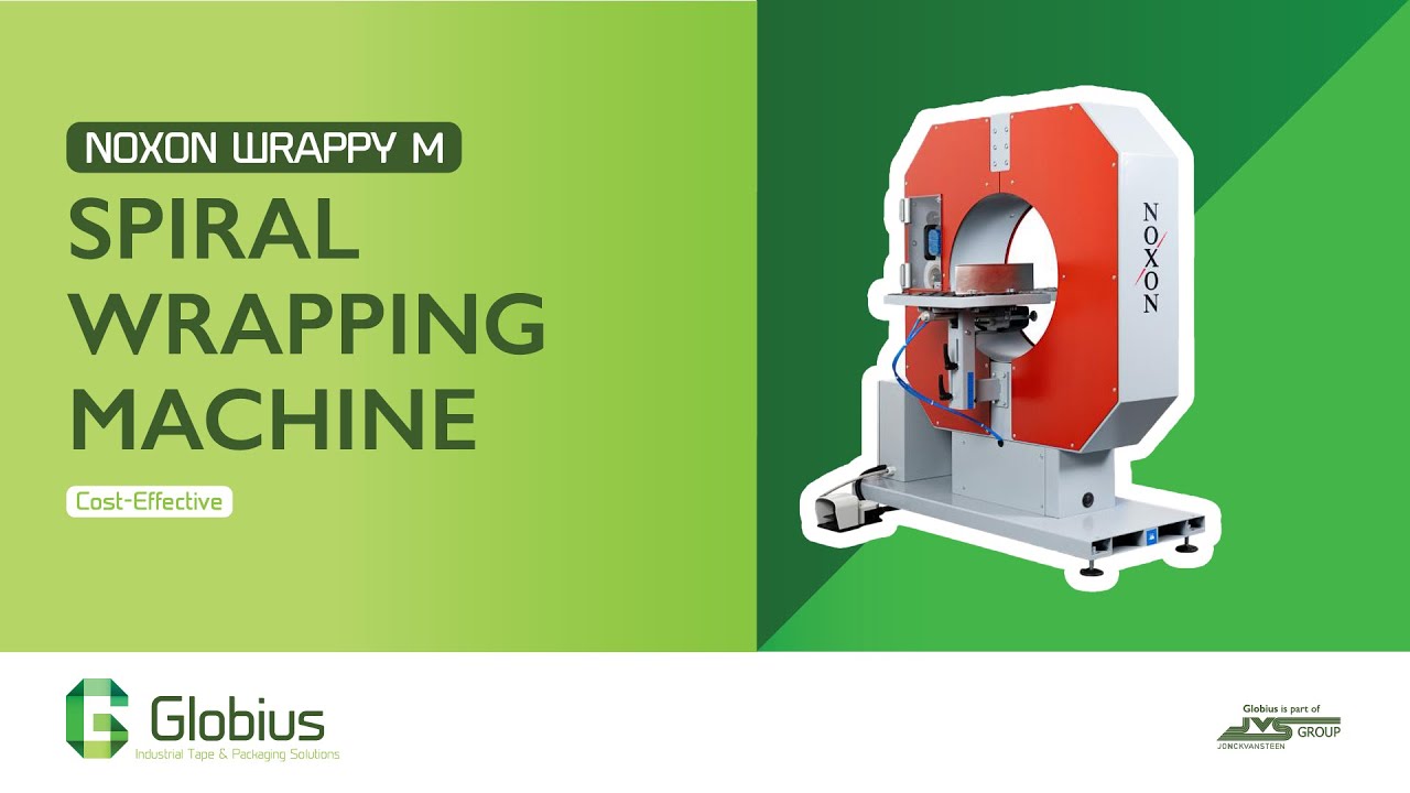 Noxon Wrappy M | Spiraalwikkelmachine voor compacte & kosteneffici&euml;nte verpakking lange producten