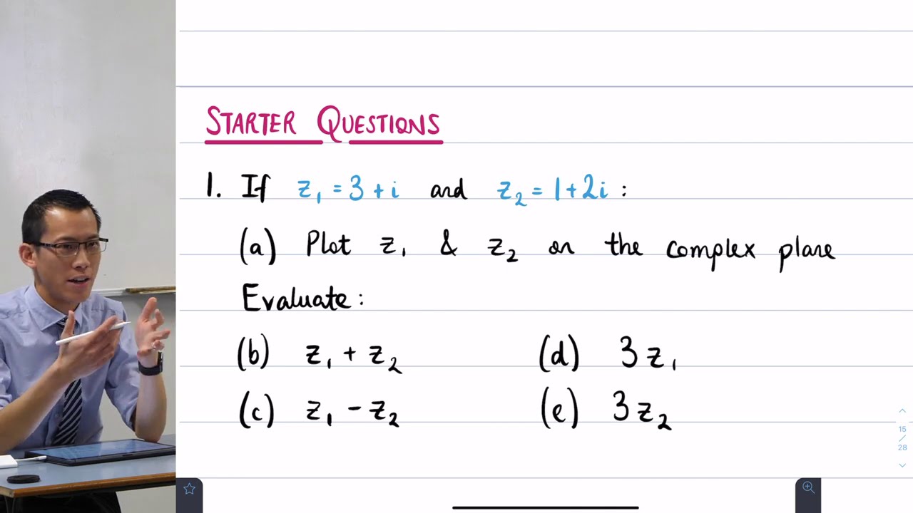 Exploring the Complex Plane (1 of 2: Visualising addition & subtraction)
