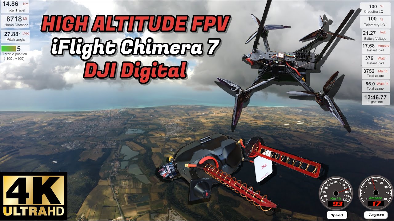 FPV Long Range - Coast, Hills and Clouds - Chimera 7 DJI