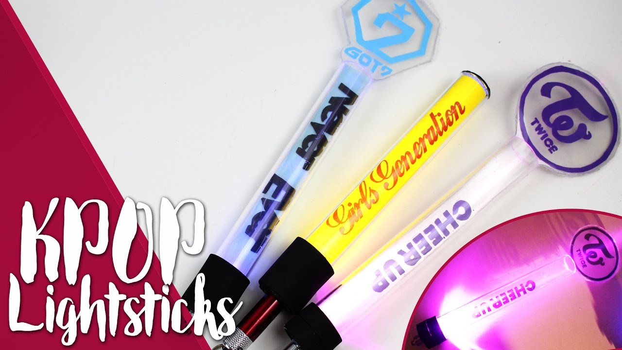 KPOP DIY: ✶ Haz tu propio lightstick ✶ |K-freak| TWICE, GOT7, GIRLS' GENERATION