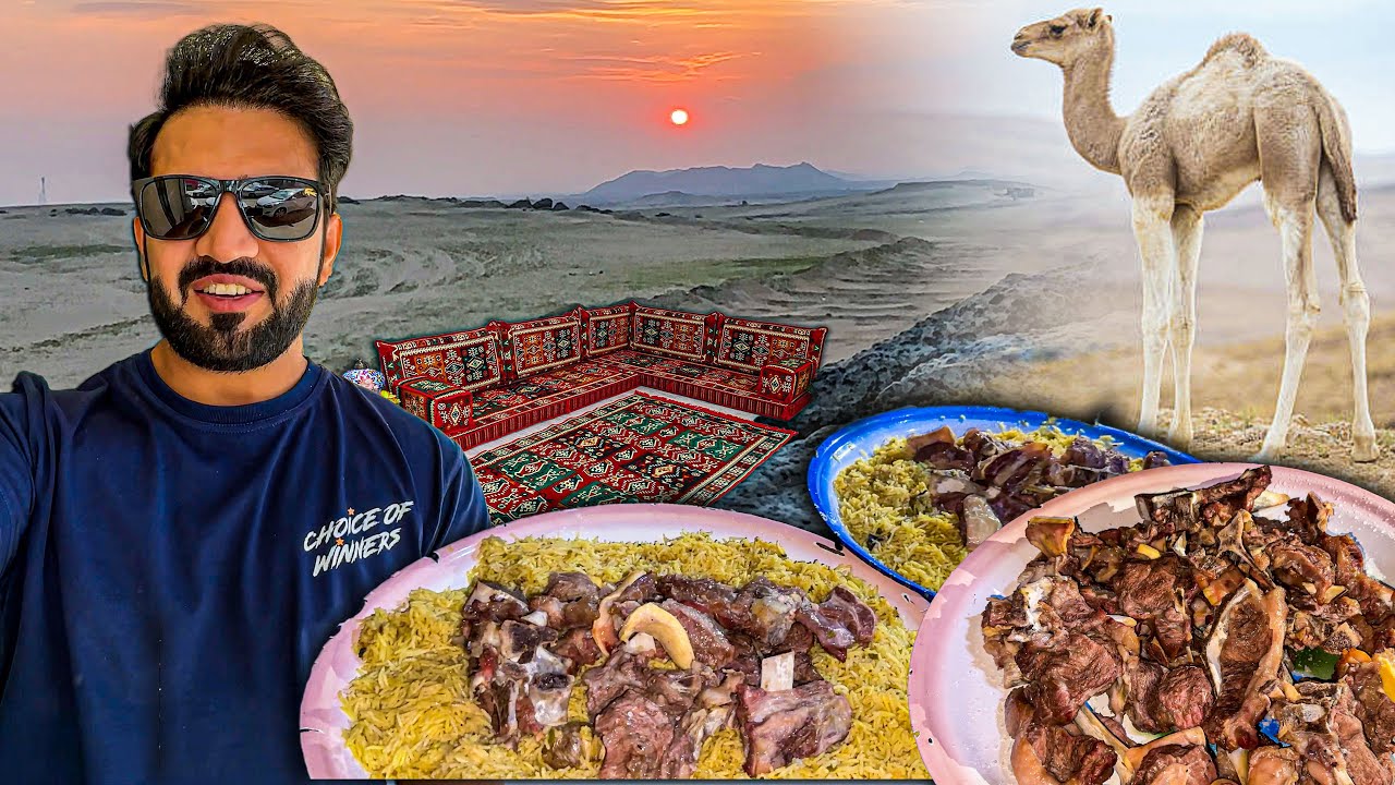 We Cooked Small CAMEL Meat 🐫🥩 in DESERT Picnic 🏜Old Style Arab Food
