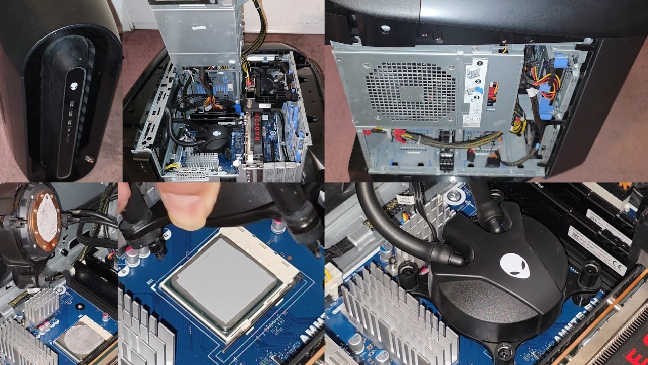 DELL Alienware Aurora Ryzen Edition R10 Thermal Paste Clean Up PTM7950 Application