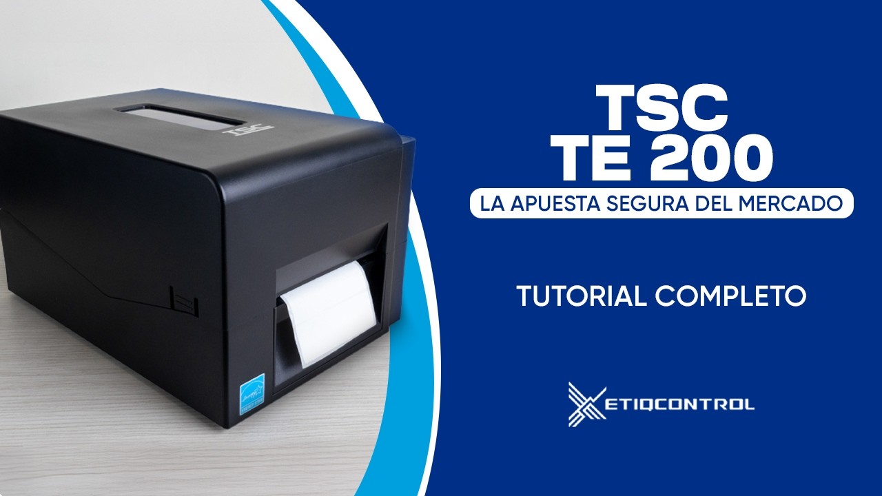 TSC TE200 | Instalación de suministros y software de la impresora de etiquetas