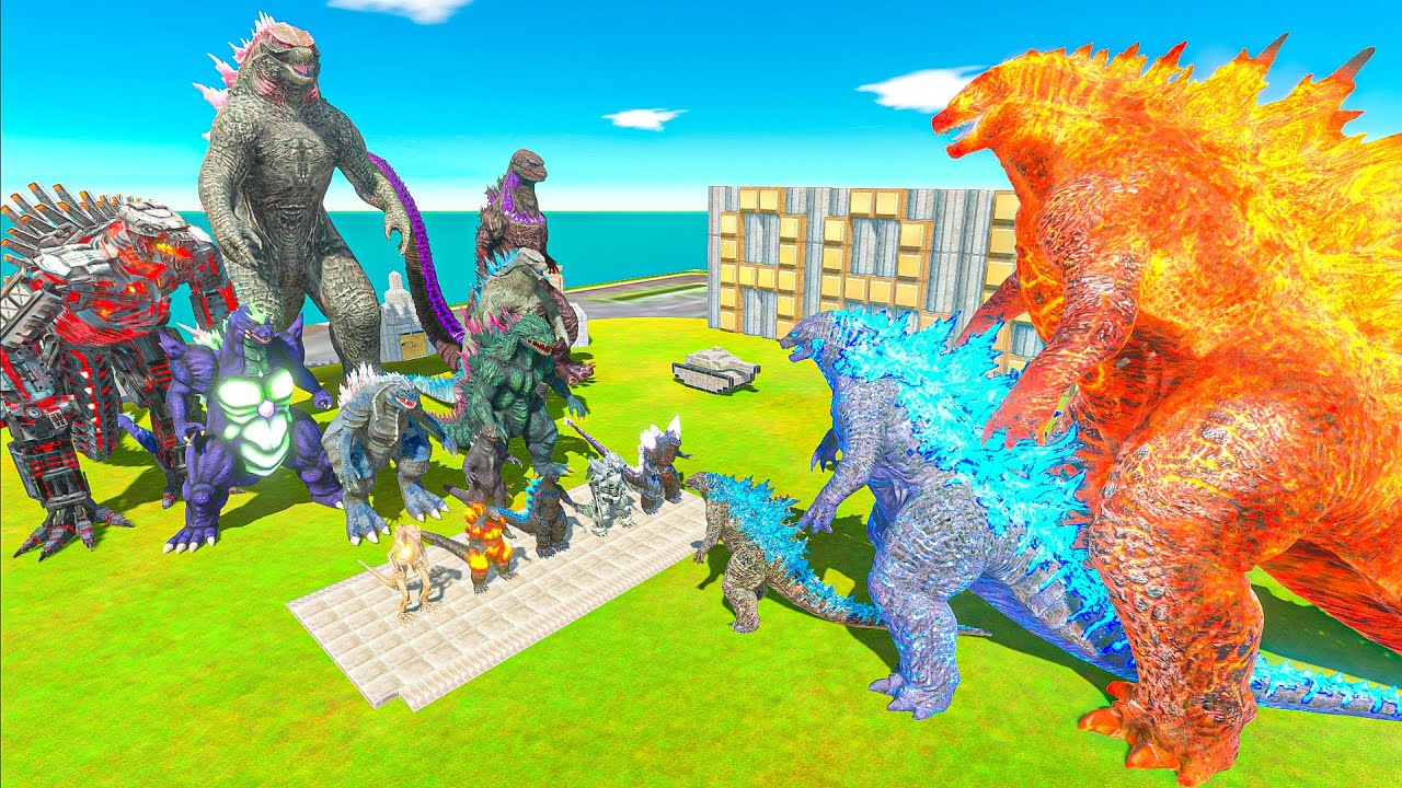 Evolution of Evolved Godzilla Size Comparison vs Team Legendary Godzilla - ARBS