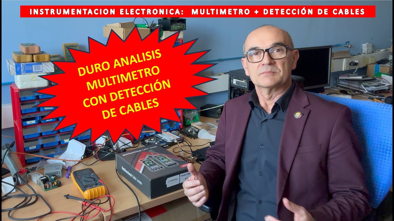 Interesante Detector de Cables + Tuberías + Multímetro (3 e 1) ET838 TOOLTOP
