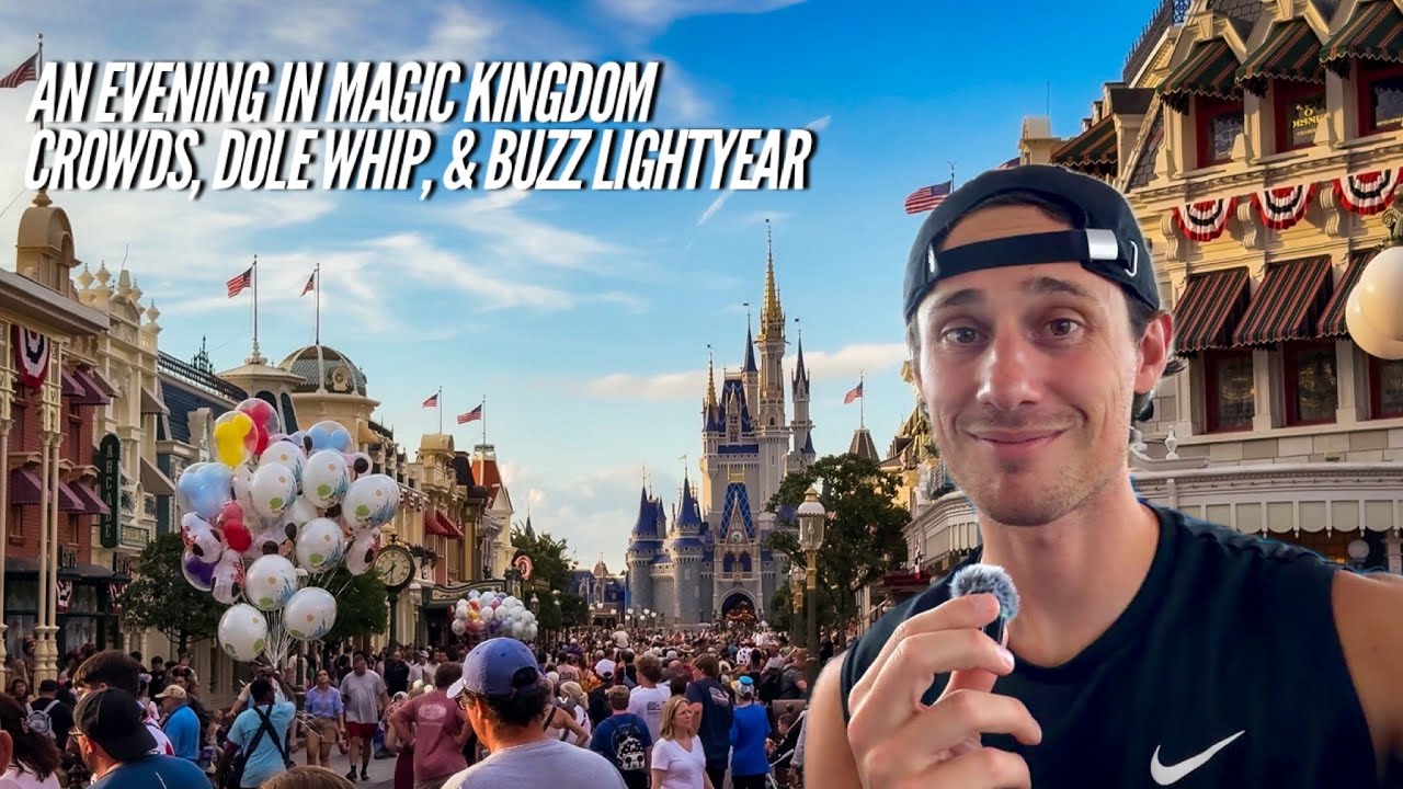 Вечер в Magic Kingdom! Безумные толпы, Dole Whip и Базз Лайтер!