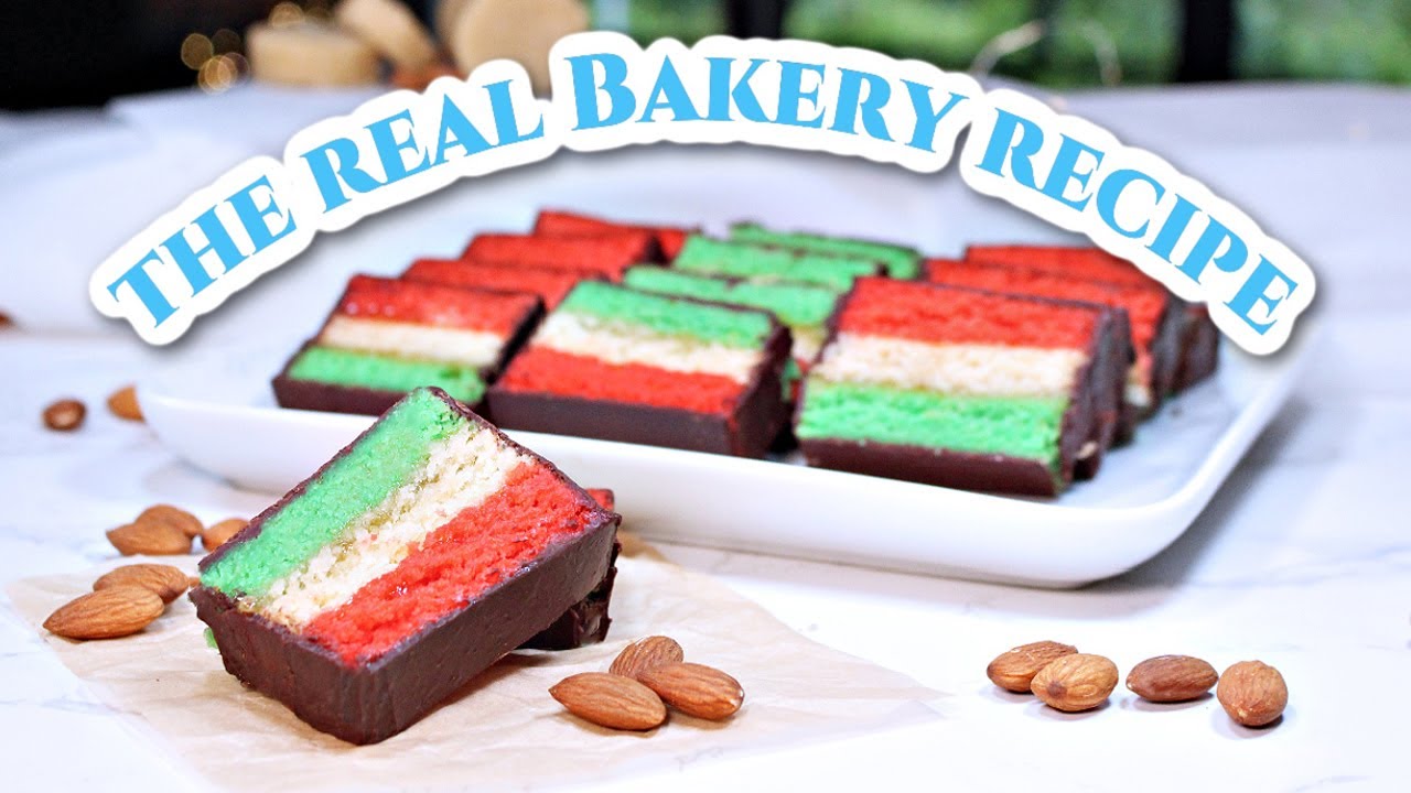 Bakery Recipe Italian Rainbow Cookies vegan 🌱