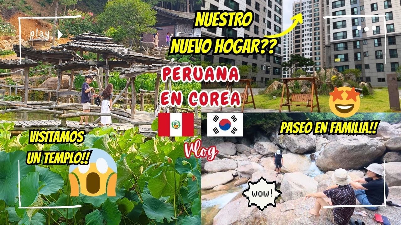 Vida en Corea: BUSCANDO CASA 🏠 viaje familiar💙y templo budista 🇰🇷