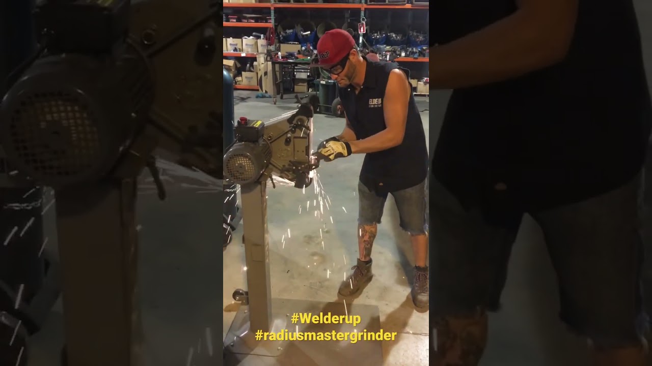 The guys at Welderup love their Radiusmaster belt grinder!! 