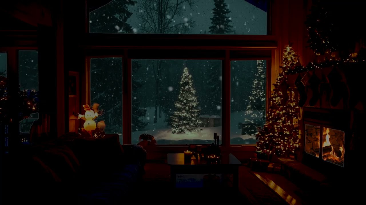 ❄️ Trapped in a Snowstorm 🔥 One Warm Fireplace Inside a Silent Winter Cabin | Deep Sleep Ambience