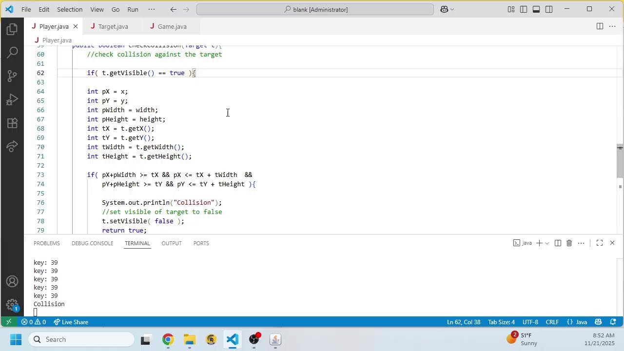 11/21 Live Stream Collision Detection p2