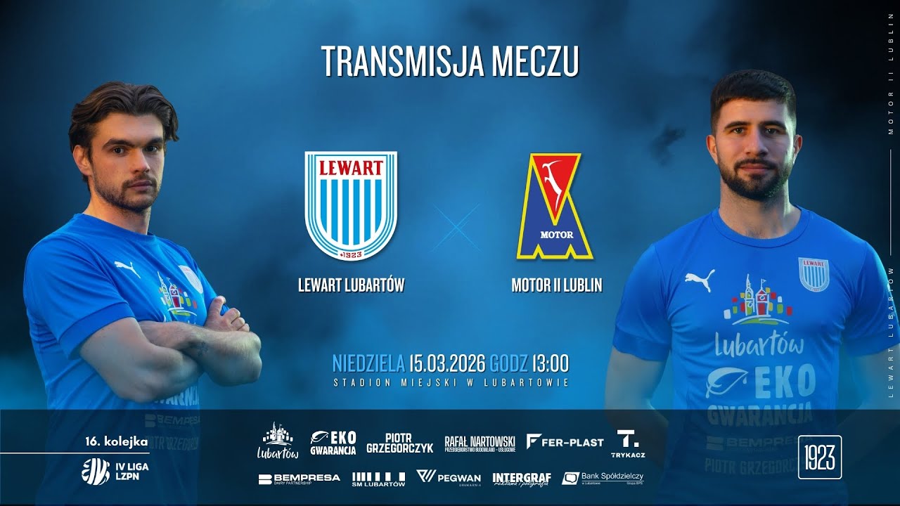 Lewart Lubartów - Motor II Lublin  | 16. kolejka, IV liga lubelska