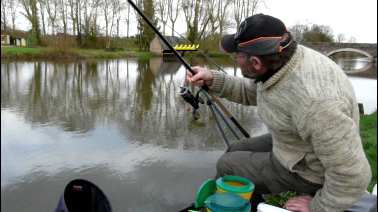 Pêche feeder  rivière en mars