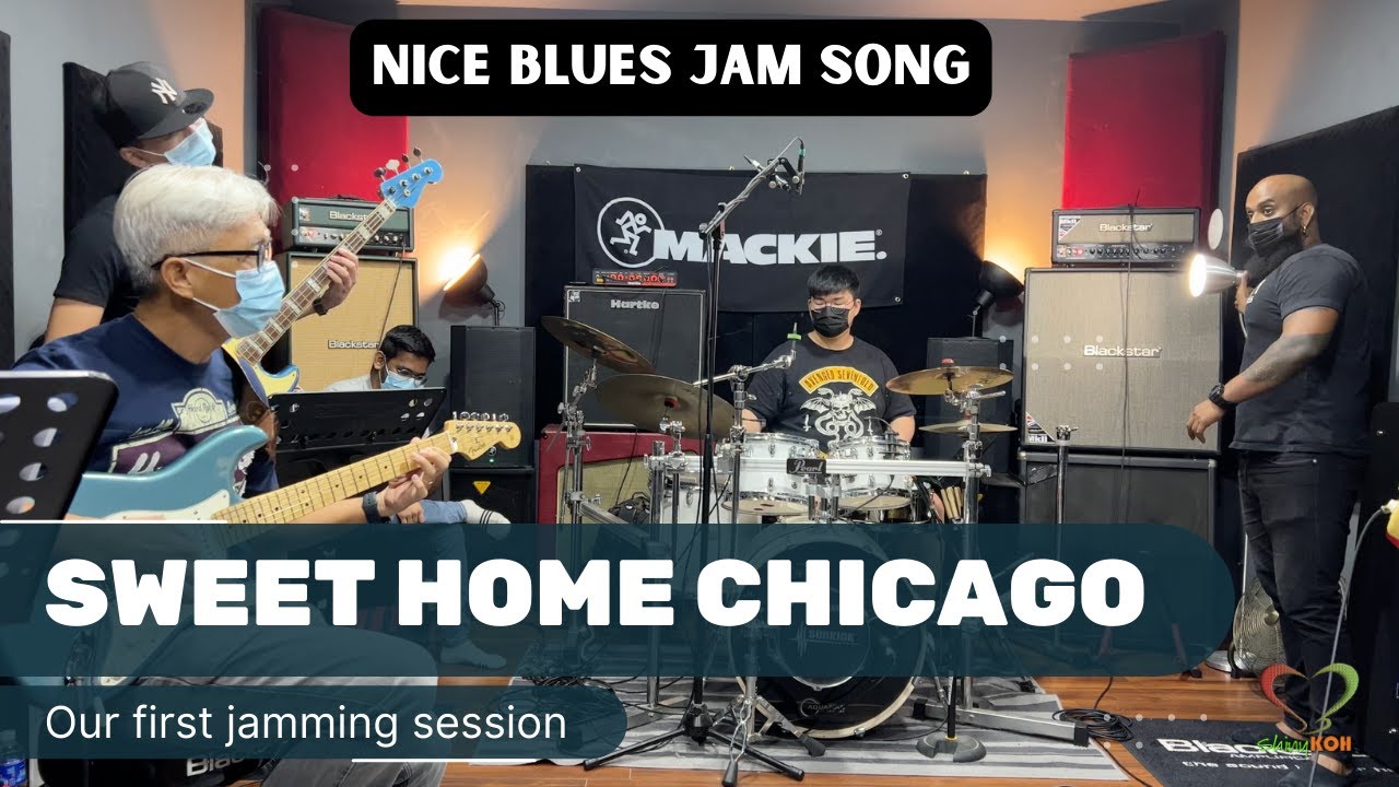 Nice blues jam song... Sweet Home Chicago | Guitar 吉他 | #Shinykoh vlog | 2022_04
