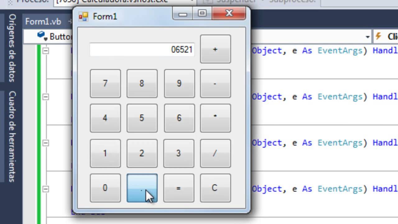 Hacer una calculadora en Visual Basic .NET 2013