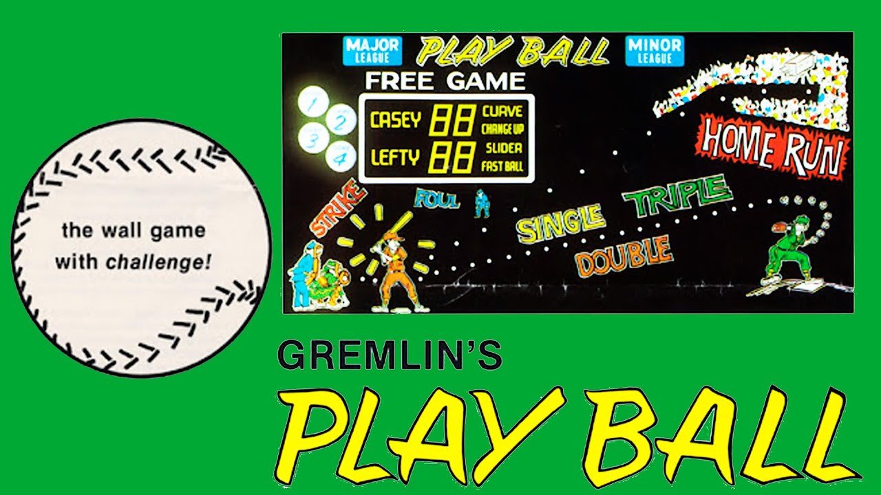 Play ball [Gremlin industries] - Wall Mounted - (1972) 🍻 Fun at the Bar!