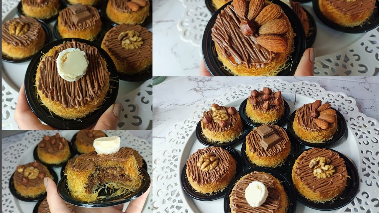 كنافة فردية بشكولا😋  بطريقة وسهلة التحضير ☺️لسهرة المولد النبوي الشريف 🌙✨