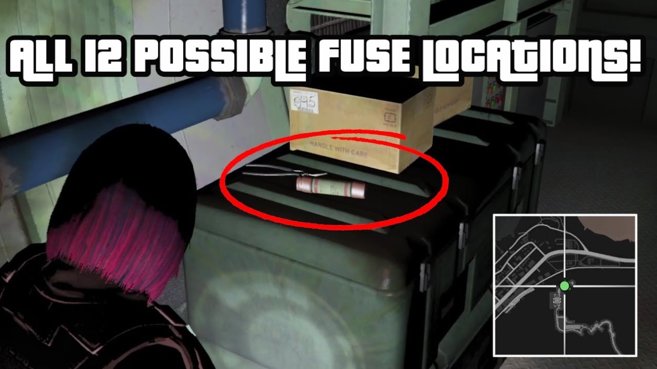 ALL 12 POSSIBLE FUSE LOCATIONS FOR THE 