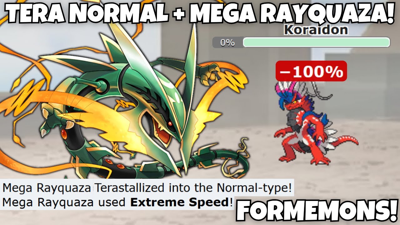 MEGA POKEMON CAN HOLD ITEMS AND TERASTALLIZE IN FORMEMONS!