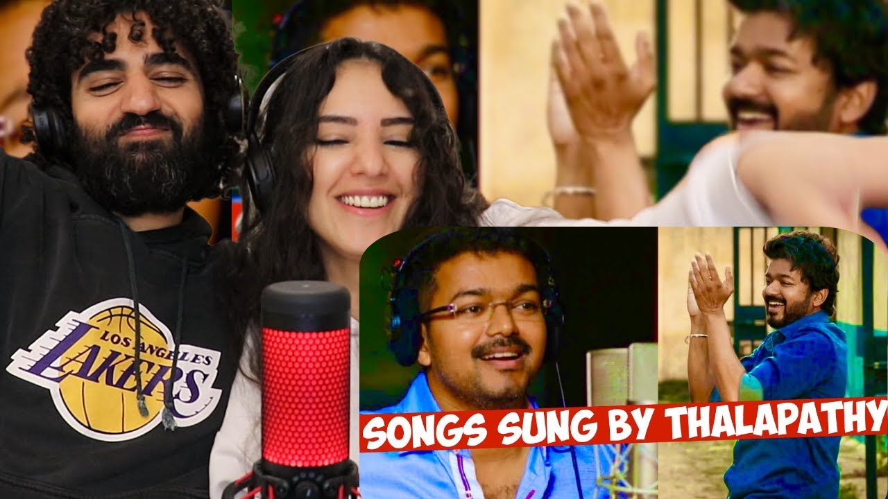🇮🇳 We react to Songs sung by Thalapathy Vijay - Freeway Songs