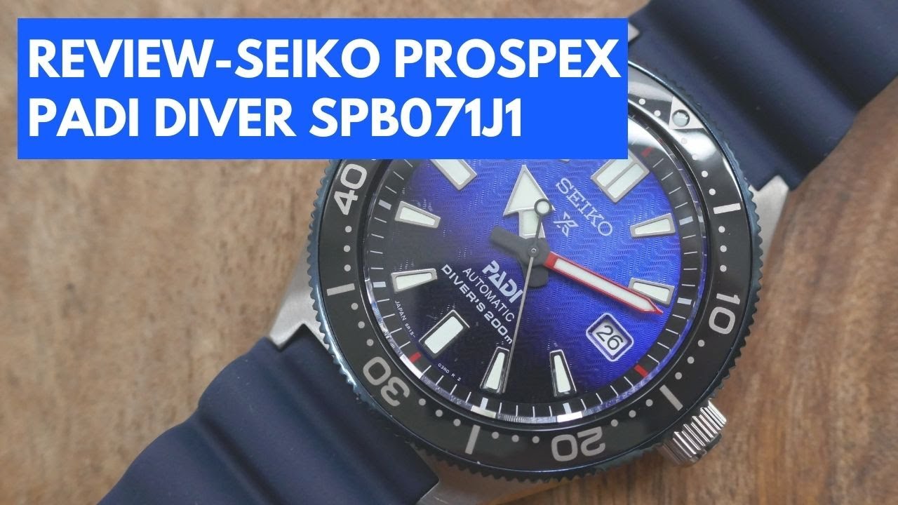 The Seiko Prospex Padi Diver - Ref SPB071J1