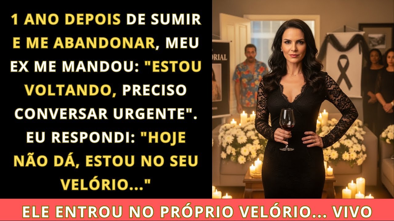 Ele foi embora há um ano sem dizer nada, agora, me mandou uma mensagem: 