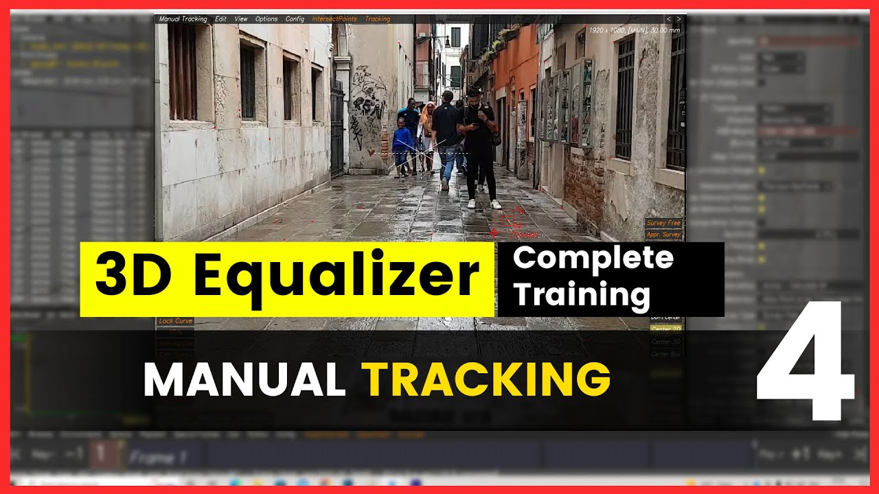 4. 3D Equalizer - Manual Tracking in 3D Equalizer [BASIC] How to use Manual tracking in 3d equalizer